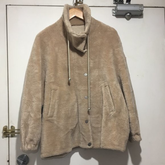 ASM ANNA AUSTRALIAN WOOL OVERSIZED TEDDY JACKETS SIZE M - Picture 2 of 9